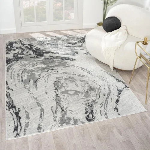 Vista 11 de LUXE WEAVERS Alfombra de área azul 2x3 con remolino de mármol