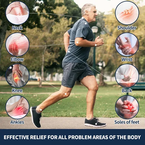 Vista 3 de Kubot Crema de alivio de neuropatía de 2 piezas Contiene capsaicina, árnica, mentol y glucosamina, adecuada para pies, manos, piernas, músculos