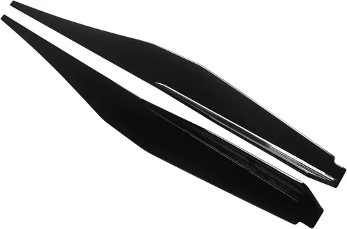 Vista 3 de NINTE Falda lateral para Chevrolet Chevy Corvette C8 5VM estilo Rocker Panel brillante ABS pintado de ABS negro brillante protector de línea