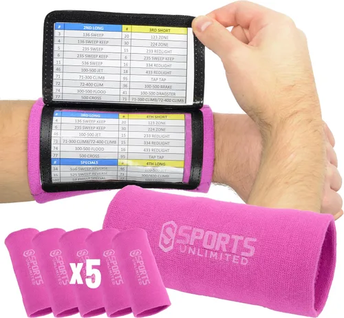 Vista 51 de Sports Unlimited Banda Instructora Triple para Adultos, Muñequeras de Fútbol para Jugadas, Muñequeras de Béisbol, Bandas de Brazo QB