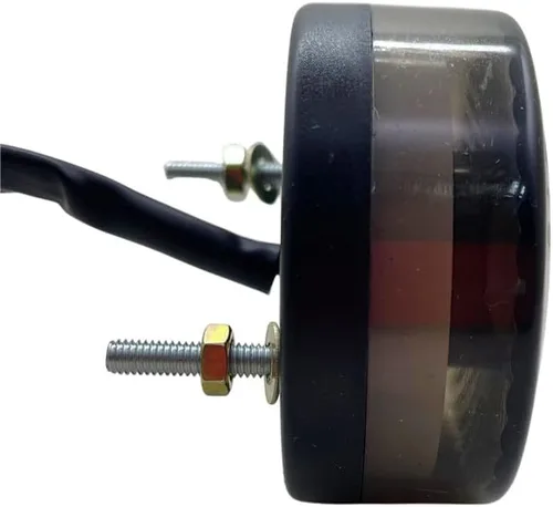 Vista 3 de Universal LED redondo motocicleta trasera freno freno luz moto placa montaje lámpara para Cafe Racer Honda ATV UTV Suzuki