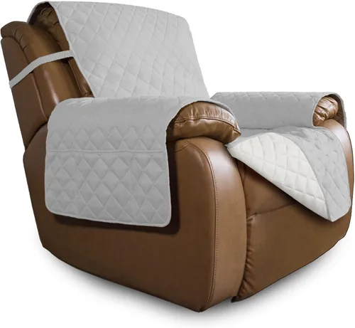 Vista 257 de Easy-Going - Funda reversible para sofá, resistente al agua, con varillas de espuma y correas elásticas, protector de muebles para mascotas y perros