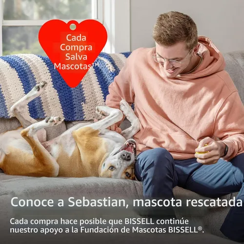 Vista 8 de Bissell CleanView Aspiradora giratoria con rodillo de cepillo de triple acción, dirección giratoria, varita de extensión, tanque de suciedad fácil
