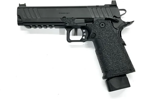 Vista 3 de Handleitgrips Cinta de agarre para pistola compatible con Springfield Prodigy – Cinta de agarre de pistola de goma texturizada negra, fácil
