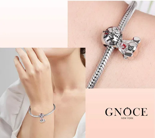 Vista 5 de GNOCE Dije de muñeca Voodoo de plata de ley 925 con dije de cuentas para mujer pulseracollar regalos de Halloween para niñas esposa hija Plata