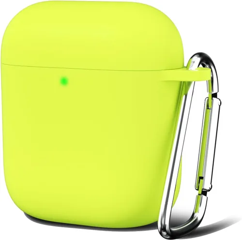 Vista 39 de Oakxco Funda de silicona para Airpods 3, bonita funda rígida femenina para Airpods de 3ª generación con llavero, gel de goma colorido suave de TPU