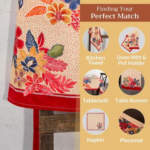 Vista 301 de Maison d' Hermine Delantales para mujer con bolsillo, 100% algodón (27.50 x 31.50 pulgadas)
