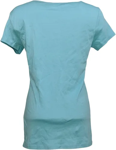 Vista 2 de KIRKLAND Signature - Camiseta para mujer, talla XS, cuello en V, color azul, Azul, XS