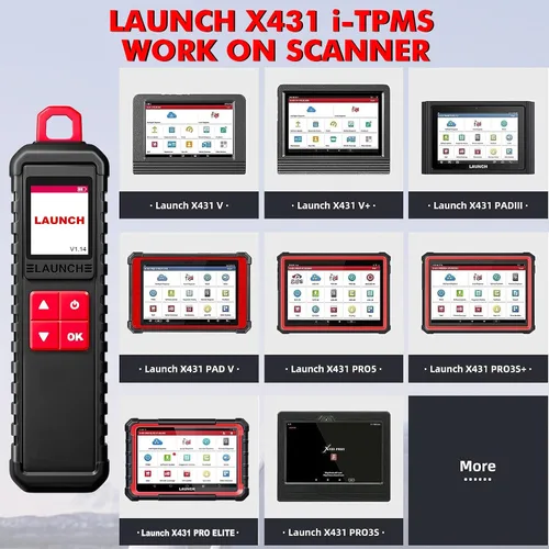 Vista 5 de LAUNCH X431 i-TPMS (Actualización de TS Gun) Detector de Presión de Neumáticos TPMS, Activar/Reaprender, Herramienta de Diagnóstico TPMS Compatible