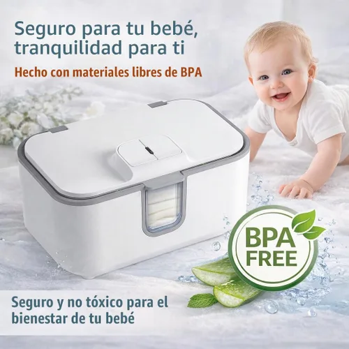 Vista 5 de Calentador de toallitas húmedas para bebés, calentador uniforme