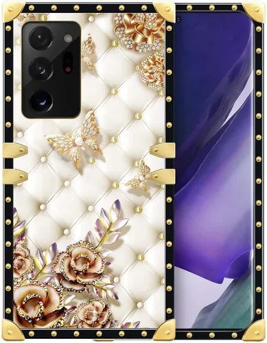 Vista 98 de Funda compatible con Samsung Galaxy S10 4G, TPU suave de lujo y parte trasera de policarbonato duro para niñas y mujeres, funda protectora a prueba