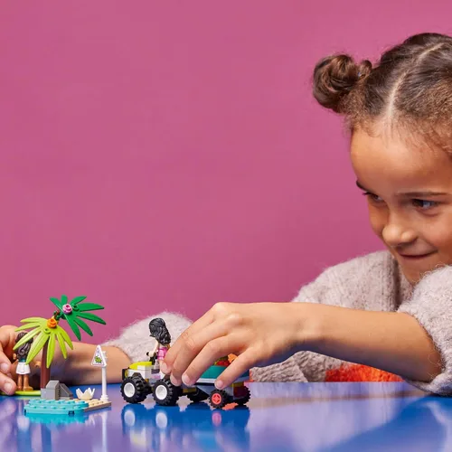 Vista 2 de LEGO Friends Turtle Protection Vehicle 41697 - Juego de juguetes de construcción para niños, niñas y niños a partir de 6 años (90 piezas)
