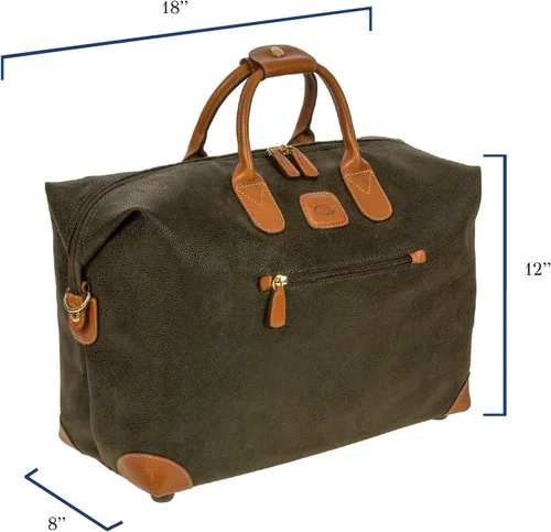 Vista 2 de Bric's Bolsas de lona tipo cargo, Verde -Oliva, Life - Bolsa de lona de 18 pulgadas