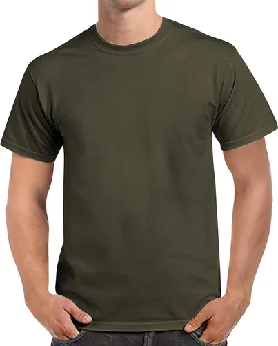 Vista 4 de QUALFORT Camiseta básica casual de manga corta para hombre, ultra suave, ligera y fresca
