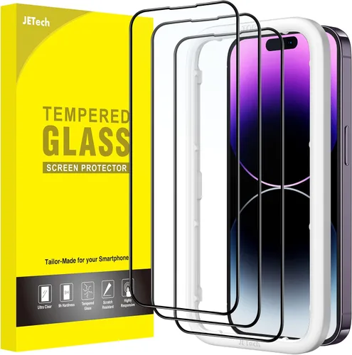 Vista 12 de JETech Protector de pantalla para iPhone SE 3/2, iPhone 8/7, negro, paquete de 3