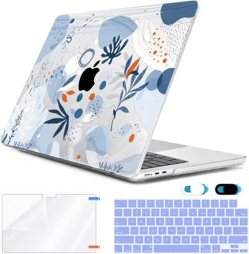 Vista 38 de Compatible con MacBook Air 2026 2025 2024-2022 de 13.6 pulgadas M5 A3449 M4 A3240 M3 A3113 M2 A2681 con Touch ID, carcasa rígida de plástico, hoja