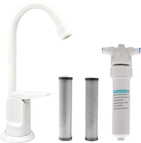 Vista 12 de Westbrass CO127-11 Kit de grifo dispensador de agua fría pura estilo Touch-Flo de 6 pulgadas con unidad de filtro en línea debajo del fregadero y 2