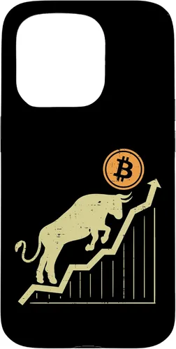 Vista 14 de Bitcoin Bull Graph Bullish BTC Crypto Cryptocurrency Trader Case for iPhone 17
