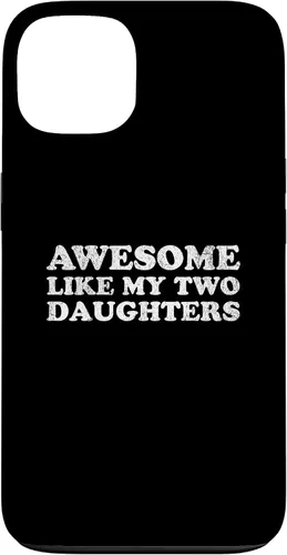 Vista 7 de Awesome Like My Two Daughters for Funny Mom Dad Parent Case for iPhone XR