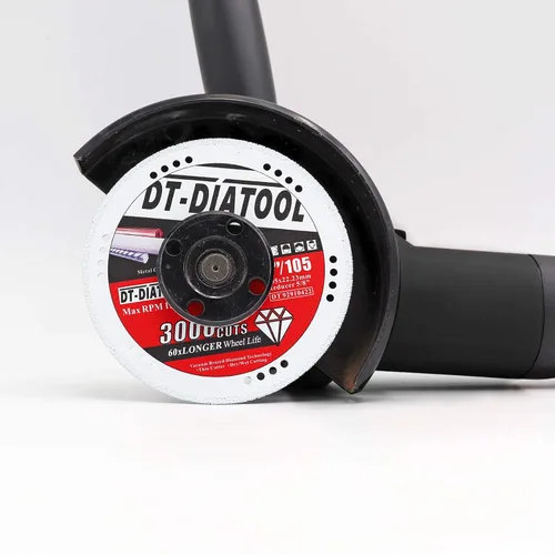 Vista 8 de DT-DIATOOL Ruedas de corte de diamante de 4 x 7/8 "para cuchillas de corte de metal de acero y hierro para amoladora angular