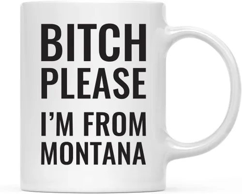 Vista 21 de Andaz Press Taza de café de 11 onzas, regalo de broma, Bitch Please I'm from Alabama, paquete de 1, incluye caja de regalo, divertidas ideas