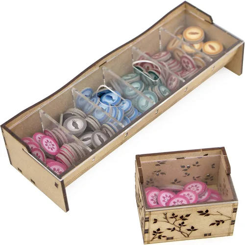 Vista 9 de Organizador TowerRex para Juego de Mesa Wingspan y Expansión Europea, Expansión Oceanía, Inserción de Almacenamiento, No para Asia