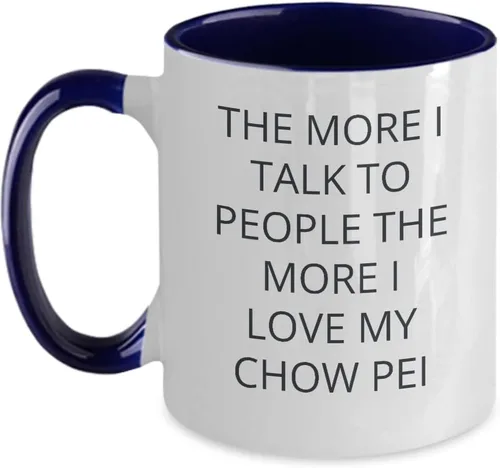 Vista 3 de Mixed Breed Dog Mug, Chow Pei Mug, Dog Mom Gift, I Love My Dog Mug, Dog Themed Gifts For Women, For Men