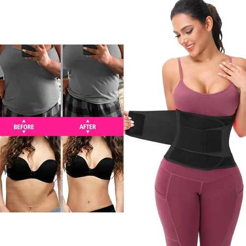Vista 3 de VENUZOR Cinturón de entrenamiento de cintura para mujer – Faja reductora de cintura – Cinturón adelgazante – Cinturón deportivo (grado UP)