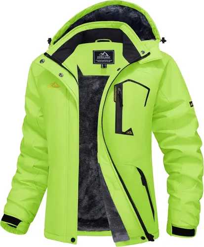 Vista 13 de MAGCOMSEN Chaqueta de Esquí para Mujer Impermeable Aislada Chaqueta de Nieve Cálida Resistente al Viento Abrigos de Invierno con Capucha Chaqueta