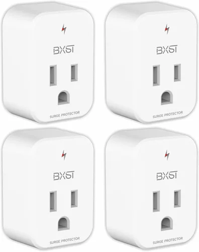 Vista 10 de BXST Protector de sobretensiones de salida única para refrigerador, protector de sobretensiones de pared pequeña, enchufe individual de 120 V, mini