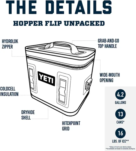 Vista 2 de YETI Hopper Flip 12 - Enfriador portátil Oliva