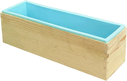 Vista 11 de Molde de silicona rectangular flexible para jabón, juego de 2 unidades (azul) Fabricación de velas, Artesanías de jabón caseras