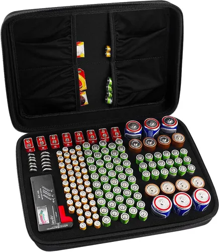 Vista 12 de COMECASE - Caja de almacenamiento para batería dura, con estuche de transporte