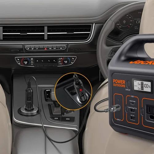 Vista 2 de Cable cargador de coche DC 12V/24V compatible con BLUETTI EB3A/EB70/EB70S/AC50S/AC180/AC60/B80, Anker 521 523 533, Jackery Explorer