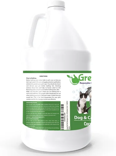 Vista 5 de GreenFist Champú acondicionador para mascotas para el cuidado de perros y gatos, limpieza intensa, potencia de piel suave, fabricado en Estados