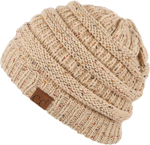 Vista 387 de C.C Trendy Warm Chunky Soft Stretch Cable Knit Beanie