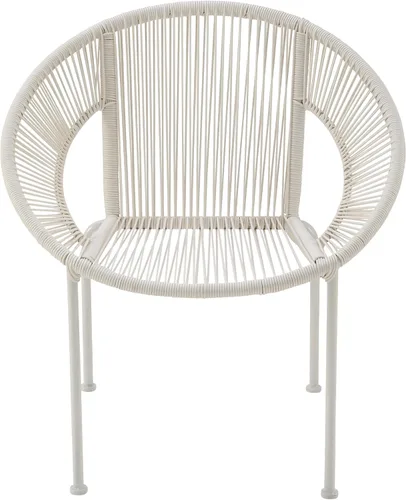 Vista 10 de Deco 79 Silla de exterior ovalada de ratán de plástico contemporáneo, 29 "x 23" x 30", negro