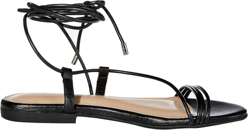 Vista 6 de The Drop Sandalias planas Samantha con cordones para mujer