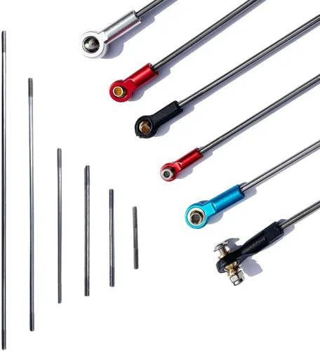 Vista 3 de 30 unids M3 Conector de varilla de empuje 304 de acero inoxidable varillaje para RC modelo avión helicóptero barco coche DIY piezas