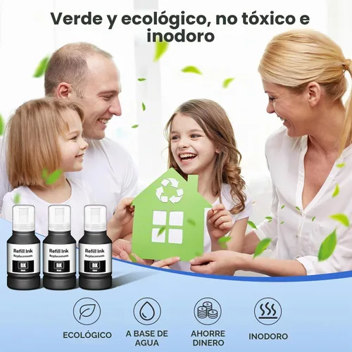Vista 7 de Black Ink ET-3850 ET-2850 ET-4850 Reemplazo para ET2850 3850 ET-3760 4760