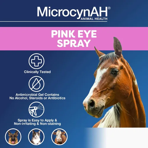 Vista 3 de Manna Pro MicrocynAH Pink Eye Spray, 16 oz