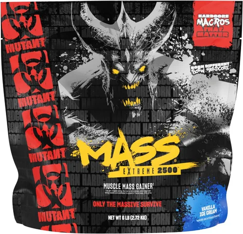 Vista 11 de Mutant Mass Proteína en polvo de ganancia de masa de peso, proteína en polvo alta en calorías para ganancia de masa, galletas y crema, 5 libras
