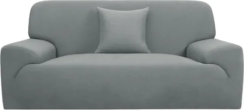 Vista 19 de uxcell Funda elástica para sofá, funda clásica sólida para sofás, sofá biplaza o sillón, muebles universales de poliéster elástico con una funda