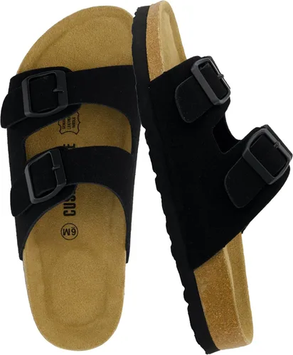 Vista 28 de CUSHIONAIRE Lane Cork Slide Women's Sandals, Comfortable Sandals for Women Negro