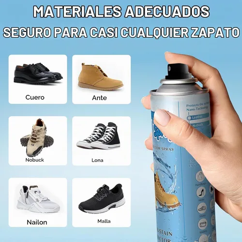 Vista 5 de etching Spray protector de zapatos: nano impermeable avanzado y repelente de manchas para tenis, gamuza, cuero y tela, escudo protector invisible