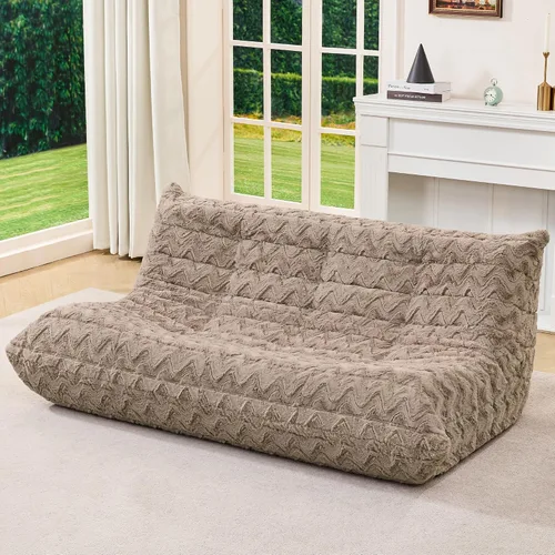 Vista 30 de Hobestluk Puf con espuma viscoelástica, tela de piel sintética ultrasuave, diseño ergonómico, puf pequeño, para sala de estar, dormitorio, sala