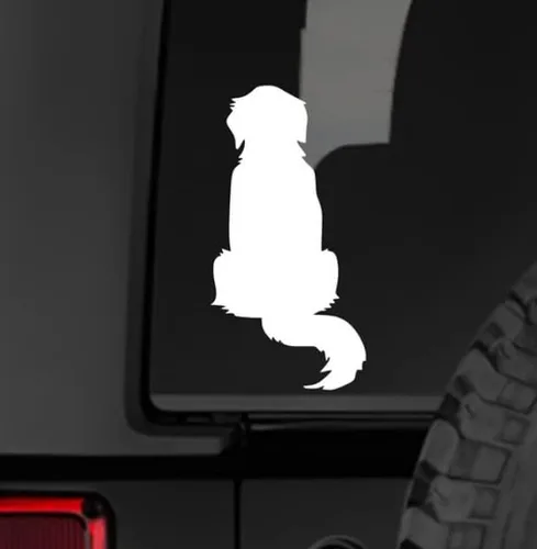 Vista 2 de Adhesivo Golden Retriever para automóvil, calcomanía de vinilo para ventana de camión, automóvil (2 pulgadas, negro)