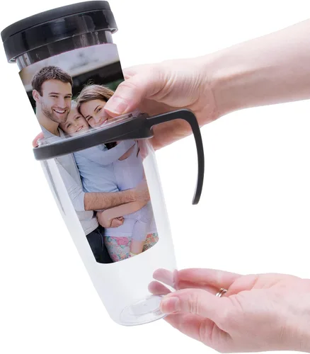 Vista 2 de Thermo-Temp Taza de viaje de 12 oz. Haz tu propia foto