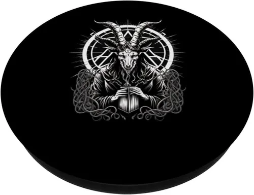 Vista 2 de Baphomet - Occult Gothic Demon PopSockets Swappable PopGrip