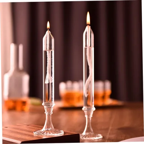 Vista 5 de ORFOFE 12pcs lámpara de cristal de queroseno elegante botella de aceite luces para decoración interior para bodas, día de San Valentín y regalo